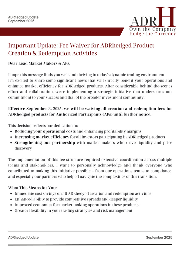 ADRH Update Sept 2025